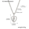 Wholesale Unisex Simple Geometric Ferris Wheel Sunflower Peach Heart Dropshaped Electroplated Titanium Steel Pendant Necklace