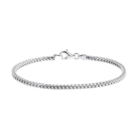 Wholesale Unisex Simple Geometric Silver Electroplated Dragon Bone Chain Woven Bracelet Jewelry