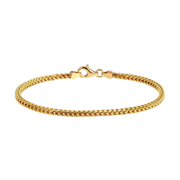 Wholesale Unisex Simple Geometric Silver Electroplated Dragon Bone Chain Woven Bracelet Jewelry