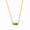 Wholesale Unisex Simple Geometric Square Zircon Twelve Birthstone 18K Plated Titanium Steel Ochain Bracelet