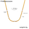 Wholesale Unisex Simple Geometric Stainless Steel And Titanium Steel Electroplated Ferris Wheel Otter Buckle Pendant Double Layer Overlapping Clavicle Necklace With Inlaid Zircon