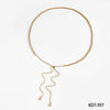 Wholesale Unisex Simple Geometric Stainless Steel Ball Bead And O Word Chain Jewelry Set With Electroplating