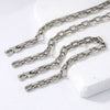 Wholesale Unisex Simple Geometric 316 Stainless Steel Electroplated Square Spliced Paperclip Chain Bracelet Jewelry
