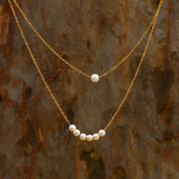 Wholesale Unisex Simple Geometric Titanium Steel Ferris Wheel Electroplated Clavicle Necklace