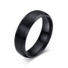 Wholesale Unisex Simple Geometric Ushape Titanium Steel Glossy Finger Ring With Electroplating