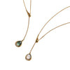 Wholesale Unisex Simple Heart Shape Copper Sapphire Blue Zircon Pendant Necklace With 18K Gold Color Retention Electroplating