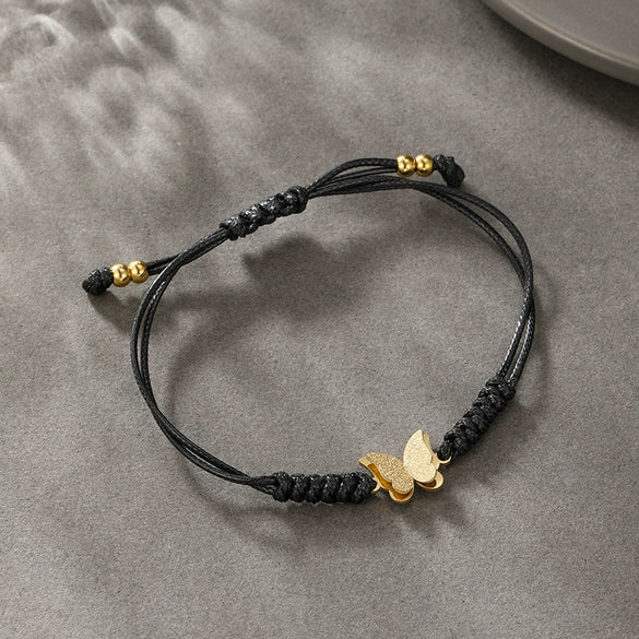 Wholesale Unisex Simple Niche Style Titanium Steel Electroplated Bracelet
