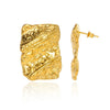 Wholesale Unisex Square Geometric Copper Goldplated Electroplated Earrings