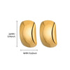 Wholesale Unisex Square Geometric Copper Goldplated Electroplated Earrings
