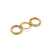 Wholesale Unisex Stacked Colorblocked Geometric Stainless Steel Ring Set With 18K Gold Vacuum Plating Childlike Style Hand Jewelry