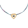 Wholesale Unisex Stacking Style Heart Bow Pendant Stainless Steel Electroplated 18K Gold Color Retention Bracelet