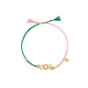 Wholesale Unisex Stacking Style Heart Bow Pendant Stainless Steel Electroplated 18K Gold Color Retention Bracelet