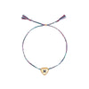 Wholesale Unisex Stacking Style Heart Bow Pendant Stainless Steel Electroplated 18K Gold Color Retention Bracelet