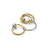 Wholesale Unisex Stacking Style Titanium Steel Electroplated Multiring Buckle Rings Accessories
