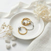 Wholesale Unisex Stacking Style Titanium Steel Electroplated Multiring Buckle Rings Accessories