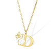 Wholesale Unisex Stainless Steel And Copper Letter Necklace With Hollow Portrait And Cross Chain Electroplated