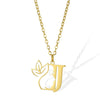 Wholesale Unisex Stainless Steel And Copper Letter Necklace With Hollow Portrait And Cross Chain Electroplated