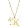 Wholesale Unisex Stainless Steel And Copper Letter Necklace With Hollow Portrait And Cross Chain Electroplated