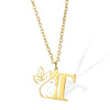 Wholesale Unisex Stainless Steel And Copper Letter Necklace With Hollow Portrait And Cross Chain Electroplated