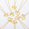 Wholesale Unisex Stainless Steel And Copper Letter Necklace With Hollow Portrait And Cross Chain Electroplated
