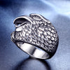 Wholesale Unisex Stainless Steel Animal Ring With Letters Numbers Text Pattern And Oiling Treatment