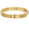 Wholesale Unisex Stainless Steel Business Style Adjustable Watch Chain Bracelet With Geometric Design And Electroplating Treatment