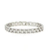 Wholesale Unisex Stainless Steel Business Style Adjustable Watch Chain Bracelet With Geometric Design And Electroplating Treatment