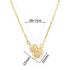 Wholesale Unisex Stainless Steel Cross Butterfly Heart Pendant Necklace With 18K Gold Plated Electroplating