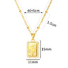 Wholesale Unisex Stainless Steel Cross Butterfly Heart Pendant Necklace With 18K Gold Plated Electroplating