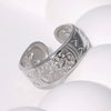 Wholesale Unisex Stainless Steel Electroplated Devil's Eye Open Ring Hand Jewelry