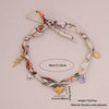 Wholesale Unisex Stainless Steel Electroplated Heart Shape Sunflower Dopamine Scarf Necklace