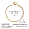 Wholesale Unisex Stainless Steel Electroplated Twist Chain Necklace And Bracelet Jewelry
