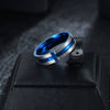 Wholesale Unisex Stainless Steel Geometric Cross Ring With Electroplating