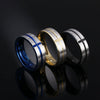 Wholesale Unisex Stainless Steel Geometric Cross Ring With Electroplating