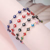 Wholesale Unisex Stainless Steel Geometric Evil Eye Handmade Bracelet