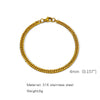Wholesale Unisex Stainless Steel Geometric Exaggerated Electroplated Double Woven Bracelet