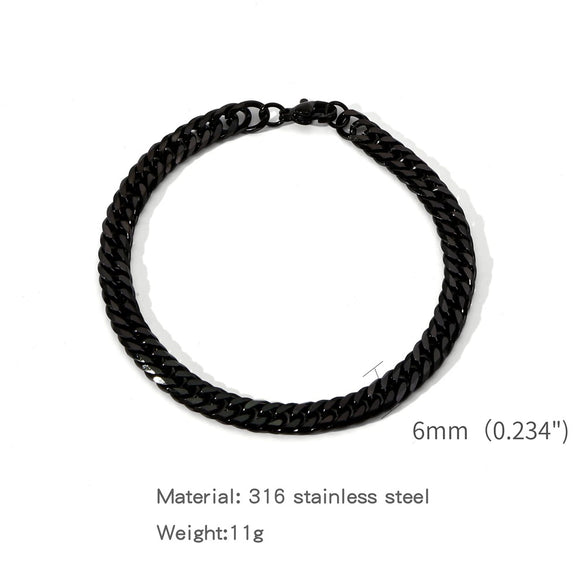Wholesale Unisex Stainless Steel Geometric Exaggerated Electroplated Double Woven Bracelet