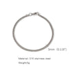 Wholesale Unisex Stainless Steel Geometric Exaggerated Electroplated Double Woven Bracelet