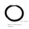 Wholesale Unisex Stainless Steel Geometric Exaggerated Electroplated Double Woven Bracelet