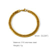 Wholesale Unisex Stainless Steel Geometric Exaggerated Electroplated Double Woven Bracelet