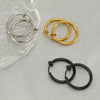 Wholesale Unisex Stainless Steel Geometric Nonpierced Round Ear Clip With Electroplating