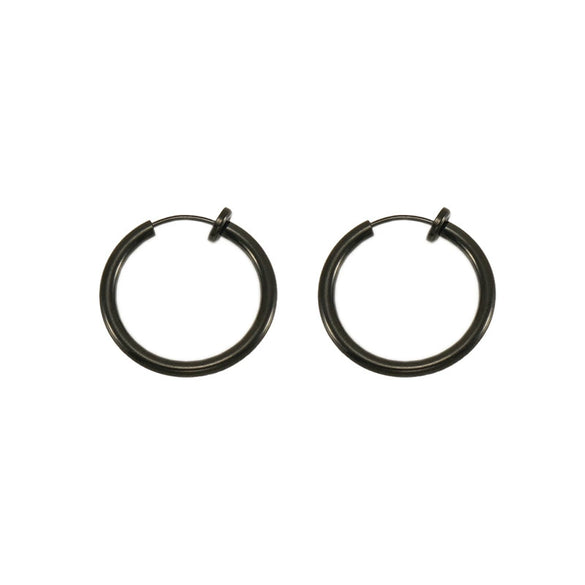 Wholesale Unisex Stainless Steel Geometric Nonpierced Round Ear Clip With Electroplating