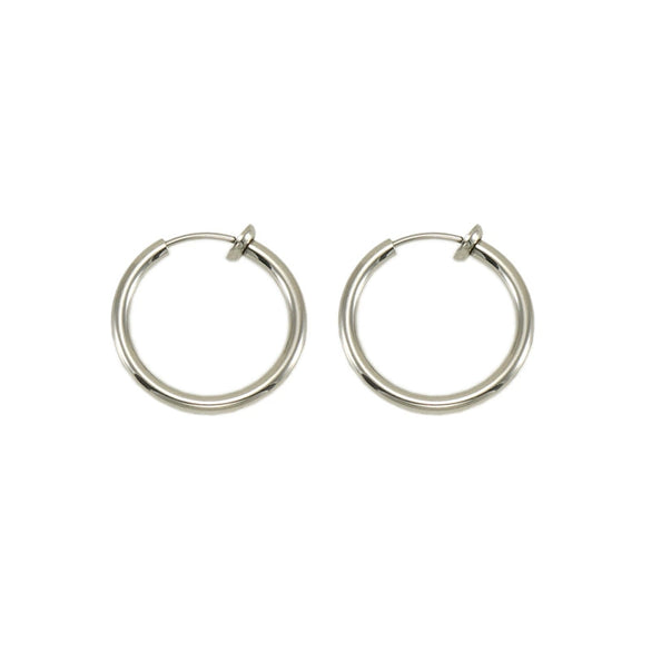 Wholesale Unisex Stainless Steel Geometric Nonpierced Round Ear Clip With Electroplating