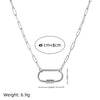 Wholesale Unisex Stainless Steel Geometric Pattern Electroplated 18K Gold Color Retention Adjustable Chain Necklace With Birthstone Pendants