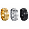 Wholesale Unisex Stainless Steel Geometric Ring With Electroplating Treatment