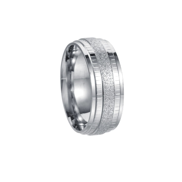 Wholesale Unisex Stainless Steel Geometric Ring With Electroplating Treatment