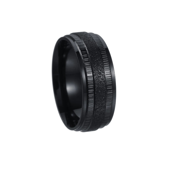 Wholesale Unisex Stainless Steel Geometric Ring With Electroplating Treatment