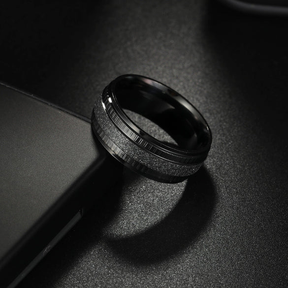 Wholesale Unisex Stainless Steel Geometric Ring With Electroplating Treatment