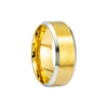 Wholesale Unisex Stainless Steel Geometric Ring With Electroplating
