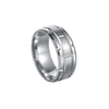 Wholesale Unisex Stainless Steel Geometric Ring With Vacuum Plating And Electroplating Treatment